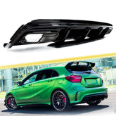 Diffusor Heckdiffusor + Schwarz Auspuffblenden für Mercedes Benz A-Klasse W176 AMG Line A45 AMG ab2015 di17
